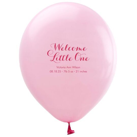 Welcome Little One Latex Balloons